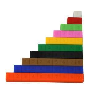 Regletas de cuisenaire fraccionadas o numeradas 136 piezas peru lima